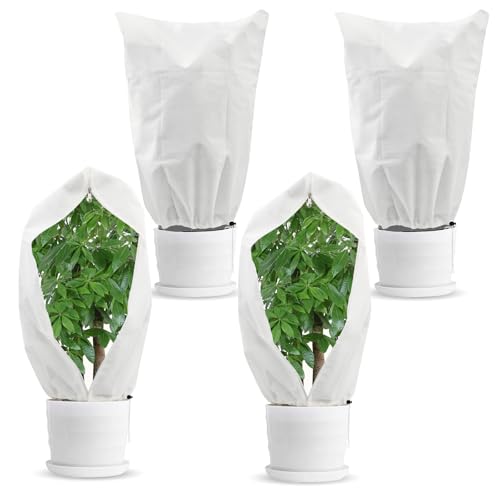 HGRGHH 80x60cm Funda para Plantas, 4PCS Plantas Cubierta Protección Invierno, Cubierta para Plantas Protección, Cubiertas de Protección contra Heladas de Plantas, Cubierta De Protección contra Plagas