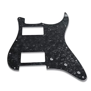 IKN 2 Humbucker Cut Pickguard HH Strat Guard et Tremolo Spring Back Plate pour guitare Stratocaster Standard américaine… - Les Beatles, Paul McCartney, John Lennon, RIngo Starr, George Harrison IKN 2 Humbucker Cut Pickguard HH Strat Guard et Tremolo Spring Back Plate pour guitare Stratocaster Standard américaine… – Image 4