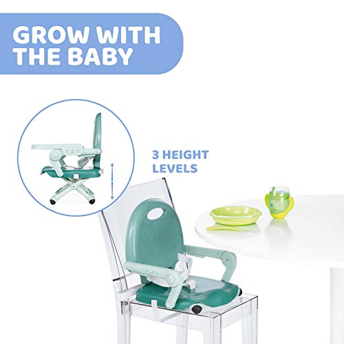 Rehausseur de chaise compact Chicco pour installer bébé à table sans encombre