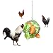 Vehomy Chicken Treat Ball Chicken Vegetable Twister Veggie Hanging Basket Toy for Hens Pet Hay Ball Feed Dispenser for Chinchillas Guinea Pig Hamster Rat Rabbit Small Animal