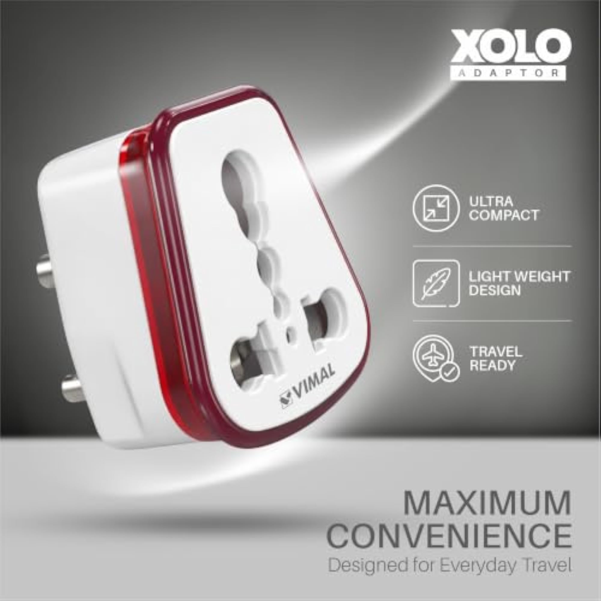 Xolo 3 Pin Conversion Plug, Pack of 2