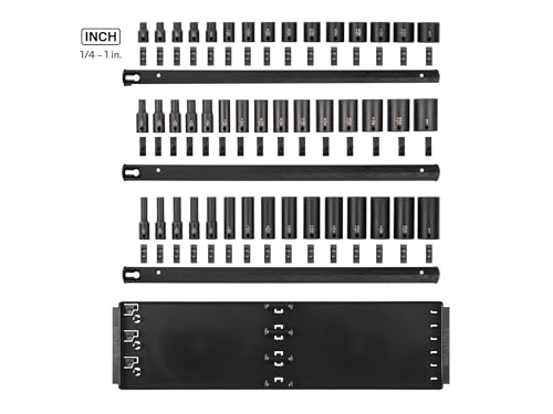 Image of TEKTON 3 /8 Inch Drive Impact Socket Set, 45-Piece | SID91122