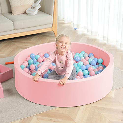 image for TRENDBOX Soft Foam Ball Pit 51.2 x 11.8 in Large Sponge Round Ball Poo