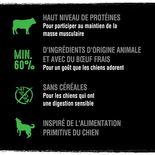 CRAVE Trockenfutter für ausgewachsene Hunde mit Lamm & Rindfleisch – 6 Beutel à 1 kg – Trockenfutter ohne Farbstoffe, Aromen oder Konservierungsstoffe, mit einem hohen Proteingehalt
