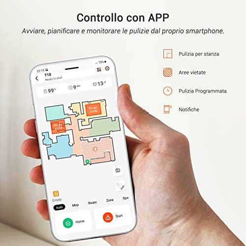 Ultenic T10 Robot Aspirapolvere Lavapavimenti