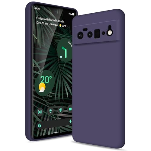 Btstring Silicone Case for Google Pixel 6 Pro, Deep Purple