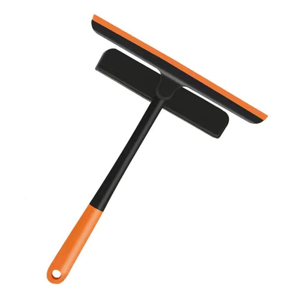 Brosse de nettoyage de vitres avec manche télescopique rotatif