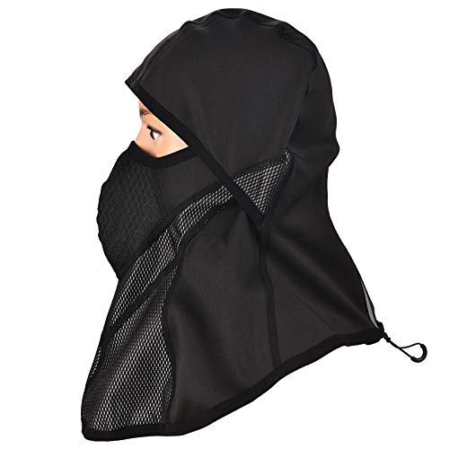 Boné Exterior, Andoer Balaclava de inverno à prova de vento com zíper reflexivo feminino masculino r