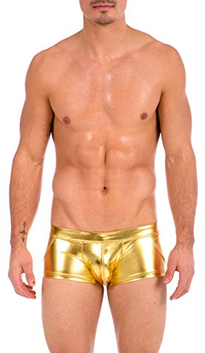 Gary Majdell Sport Mens Competition Style Boxer Brief Swimsuit with Front Pouch