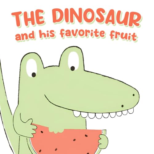 The dinosaur and his favorite fruit