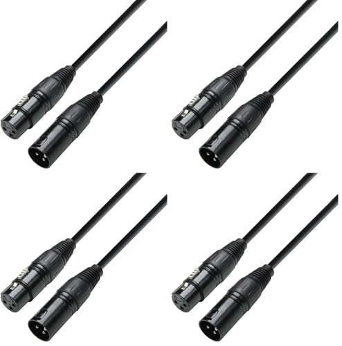 Câble DMX XLR 6m Adam Hall DMF 0600 cordon lumière mâle femelle pour projecteur led lyre