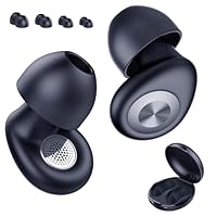 Ear Plugs for Sleeping Noise Cancelling, Reusable Noise Cancelling Ear Plugs Hearing Protection for Focus/Study/Work/Concert, 45dB Earplugs for Noise Reduction, Silicone EarPlugs with Case,Gris oscuro