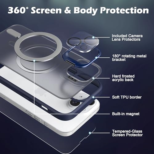 Coque iPhone 15 avec protège-écran et objectif IDweel compatible MagSafe - 6