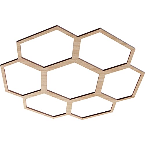Image of Ekena Millwork 20 inchOD x 7 inchID x 3 /8 inchT Florin Wood Fretwork Pierced Ceiling Medallion, Alder