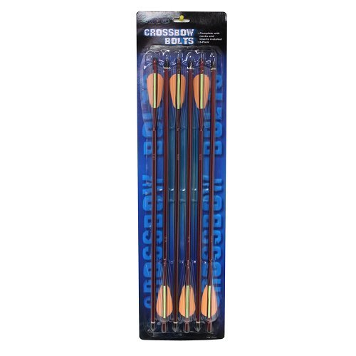 20" Crossbow Red Aluminum Arrows/Bolts - 6/Pack #TOP29