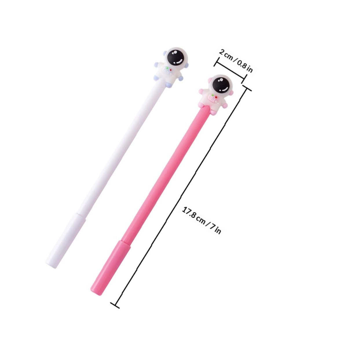 Set 20 Penne Gel Astronauta per Scuola e Ufficio Inchiostro Nero Non Cancellabile, Regalo per Studenti e Insegnanti
