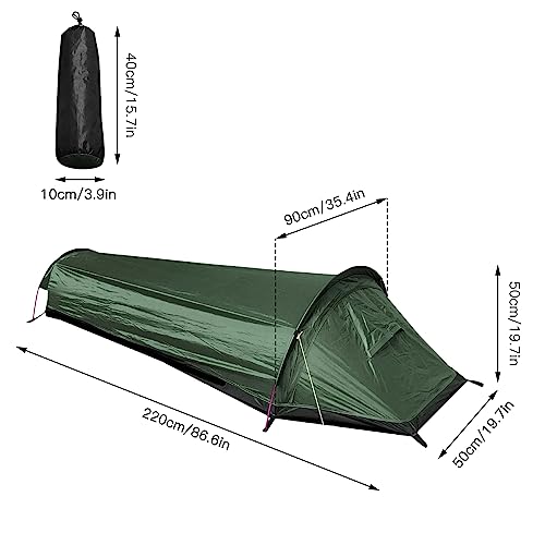 Carpa ultraligera para 1 persona, 4 estaciones, resistente al viento miniatura 3