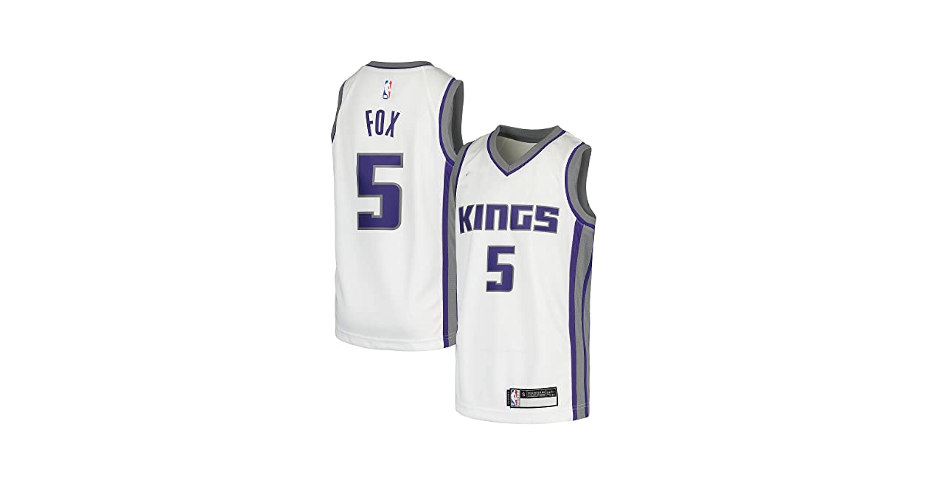 G*n様 NBA Kings FOX 5 ユニフォーム 2020-23 Sacramento Kings Fox #5 Jordan Swingman Alternate
