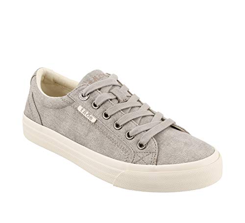 Taos Women's Plim Soul Grey Wash Canvas Sneaker 9 M Us #TOP2