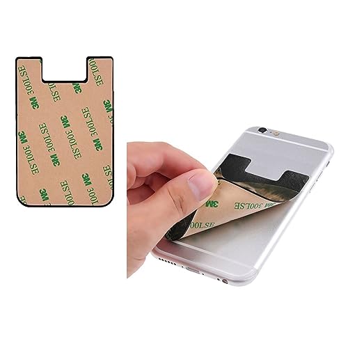 Custom Phone Card Holder, Personalized Creadit Card Holder for Phone Case,Credit Card Protect,Identity Theft Protection Secure Sleeves Set,Stick it on the Back of Your Phone4