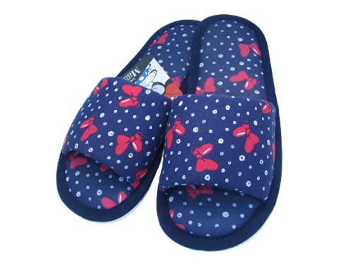 Maria Emilia Pantufa Feminina Gardênia Disney, Emília, 37/38, Azul Minnie