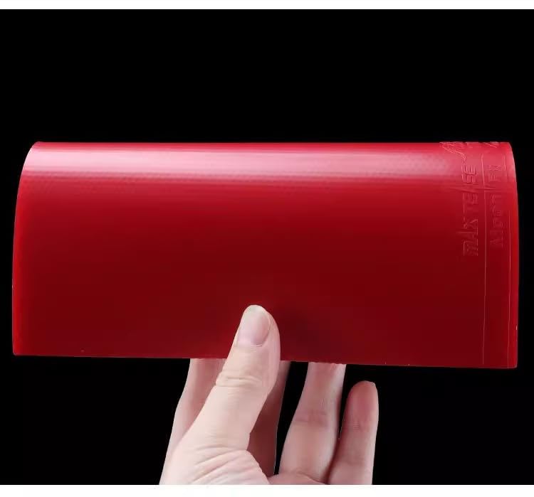 Yinhe Moon Table Tennis Rubber, Max Tense Soft Technology, Loop Drive Topspin and Placement, for Intermediate Players, 2.2mm, ITTF Approved. (RED) 2