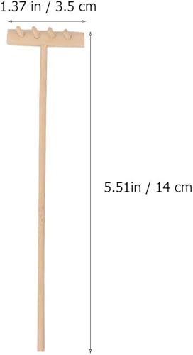 Miniatura 2 de 8 unids Mini Zen Arena Rastrillos Jardín Sandbox Herramientas Kits Japonés Escritorio Meditación Arena Caja Accesorios Padres Mans