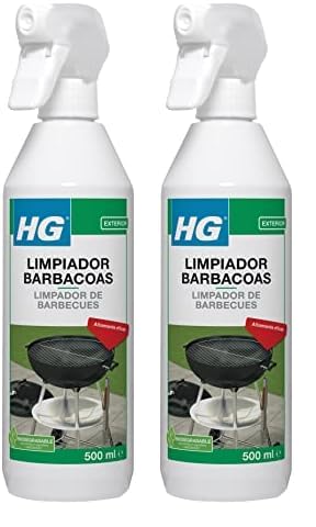 HG Súper Limpiador Barbacoas en Spray para la Grasa Incrustada, 500 ml (Paquete de 2)
