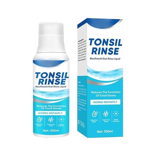 Enjuague Bucal Quita Piedras De Amígdalas, Con Efecto Refrescante De Larga Duración, 100ml, Enjuaguē Bucals Para Enjuague Amígdalas, Enjuaguē Bucal Sin Alcohol, Elimina El Mal Aliento, Hidrata La