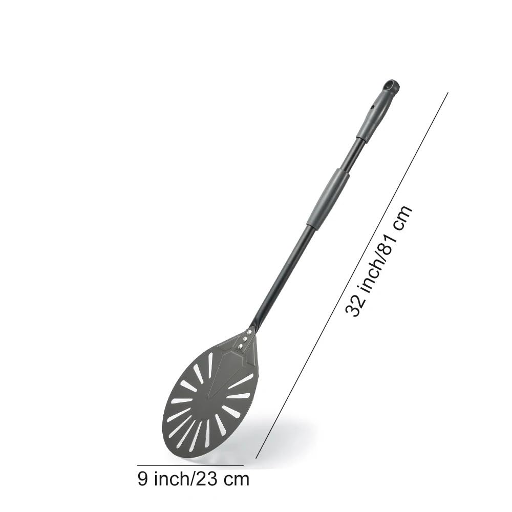 Pala Per Pizza Pala for pizza da 9 pollici, pala for perforata, manico in lega, accessori for(81cm or 32inch)