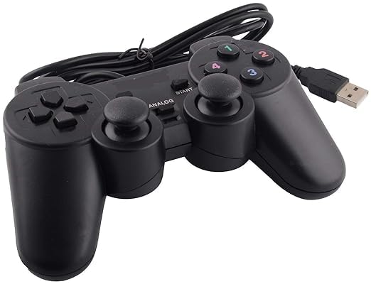 USB 2.0 Wired Gamepad with Vibration Dual Joystick Game Controller for ...