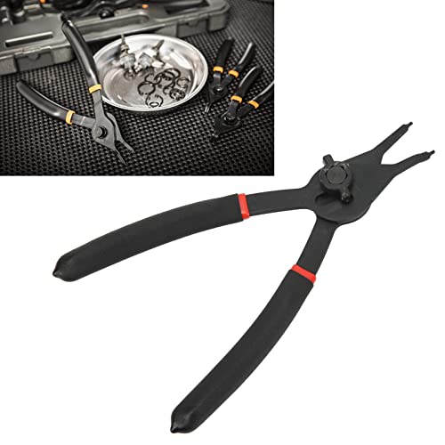 Circlip Pliers, 8Inch Snap Ring Pliers Heavy Duty Internal External Circlip Gearshift Locking Remover Retaining Tool(Straight Head) #TOP4