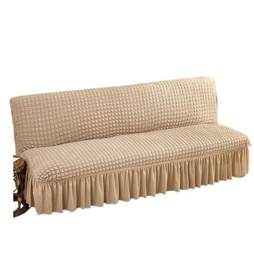 Housse de canapé clic clac extensible et lavable pour banquette sans accoudoirs - 2