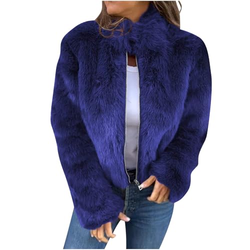 Outerwear for Women Winter Fall Thermal Fuzzy Plain Jacket Outfit Women 2025 Regular Fit Y2K
