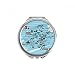 Hong Kong Local Map Hand Compact Mirror Round Portable Pocket Glass