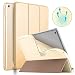 Produktbild MoKo Hülle für iPad 9.7 2018/2017, Schutzhülle mit Durchscheinender Rückseite aus Weichem TPU, Dreifach Gefaltet Case für Apple iPad 9.7 Inch (iPad 5, iPad 6) - Gold
