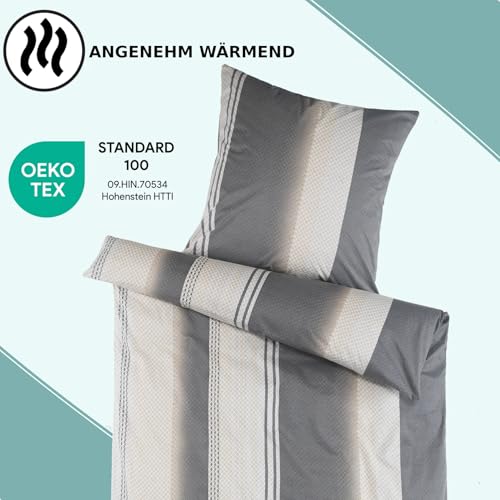 MALIKA 2 teilige kuschelige Baumwolle Soft Fein Biber Bettwäsche 135x200 + 80x80 Kissenbezug, flauschig warme Winter Bettbezug, Größe:135x200 + 80x80 cm, Design - Motiv:Design 2
