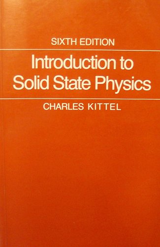 Introduction to Solid State Physics 9971510480 Book Cover