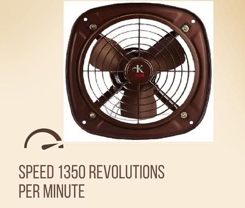 Image of K.U.H.A. 300mm High Speed (12 Inches) Fresh Air Exhaust Fan (Silver) 1 Year Warranty
