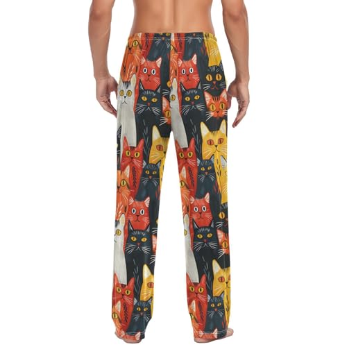 senya Leopard Pajama Pants for Men Cheetah Print Leopard Pajama Bottoms Lounge Pants3