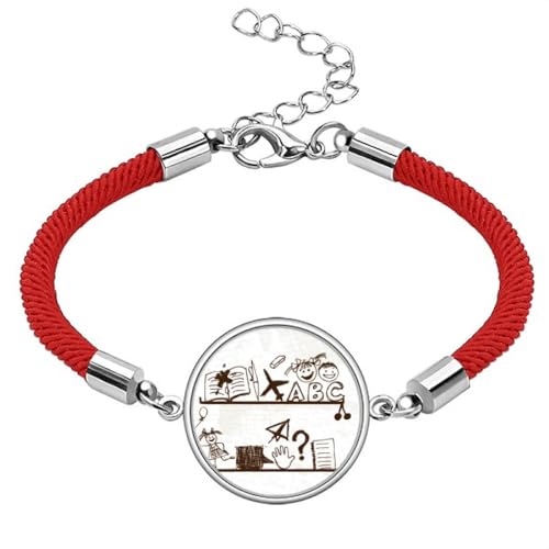 Pulsera de cuerda roja de la suerte Childlike hecha a mano para regalar a niños