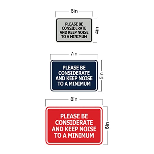 Signalisation Please Be Considerate and Keep Noise Minimum Plaque Signalétique - 5