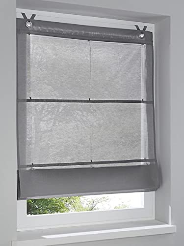 Store Bateau Kessy Bessy - avec Oeillets Gris 45 * 140 cm