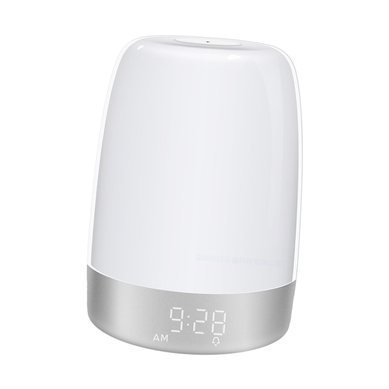Luz De Noche Led Táctil Alarmas y Temporizador para Mesita De Noche Lámpara Despertador para Dormitorio y Bebés