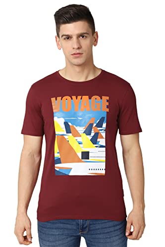 Image of Van Heusen Men's Cotton Slim Fit T-Shirt