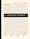 Laboratory Notebook: Student Lab Notebook with Grid Graph Paper for Middle School, High School, College, Graduate Research | Sand