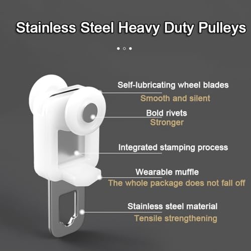Sistema de rieles de aluminio para colgar ropa sin armarios y aprovechar techos altos 6