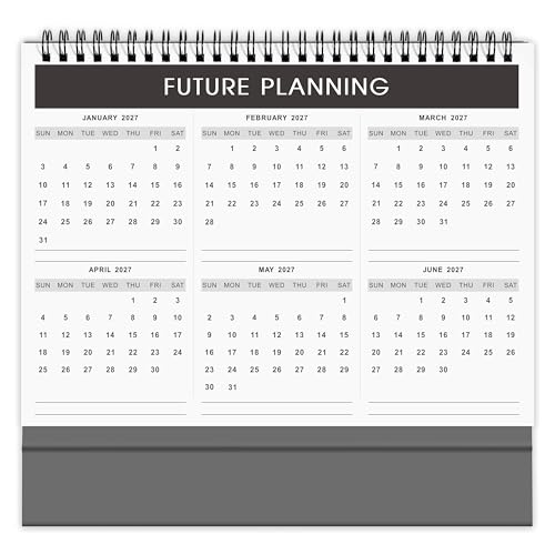 Calendrier de bureau 2025 de janvier à décembre calendrier à rabat debout de table - 6