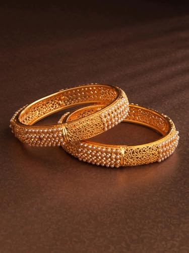 Image of Rubans Bangles Set of 2 Traditional Festive Jewellery Gift for Women & Girls