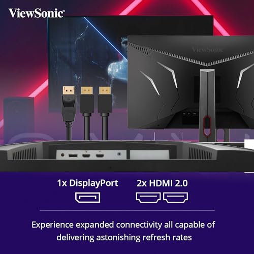 Image of ViewSonic VX3219-2K-PRO-2 81.28 Cm (32 inch) QHD 2560x1440 IPS Monitor | 165Hz | 0.5 Ms Response time | DCI-P3 95%| sRGB 137% | 2- HDMI | 1 DP | Flicker-Free | Eye ProTech | Blue Light Filter